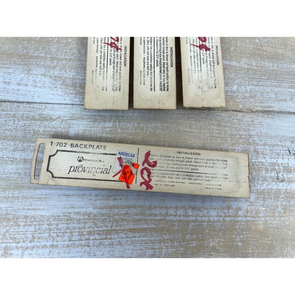 Lot of 4 VTG  Amerock Provincial Antique Copper Cabinet Backplate T-702-AC NOS - Picture 4 of 7